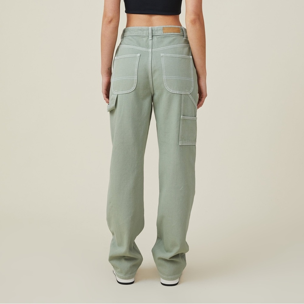 Cotton-On Carpenter pants jeans in Green - sz 30/10
